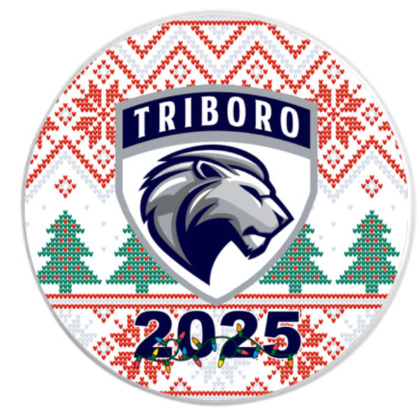 Triboro Lions - 2.75" Round Ceramic Ornament Thumbnail