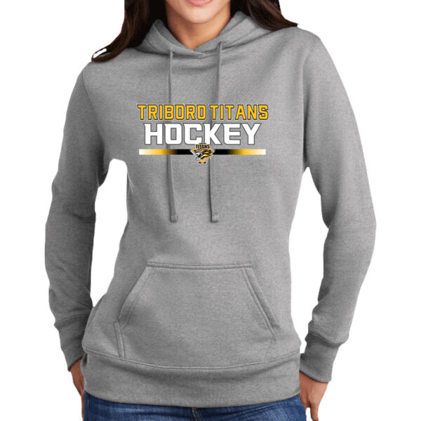 Original Titans Logo - ® Ladies Core Fleece Pullover Hooded Sweatshirt Thumbnail