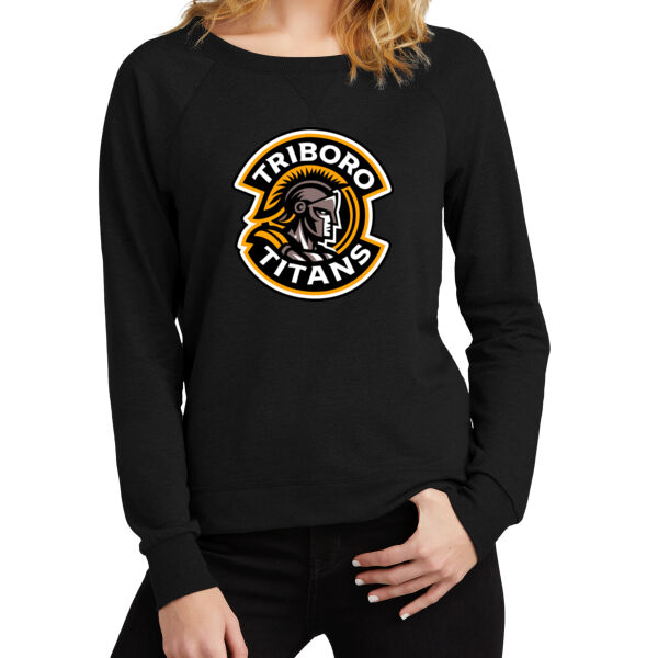 Titans Logo - Women's Featherweight French Terry  Long Sleeve Crewneck Thumbnail